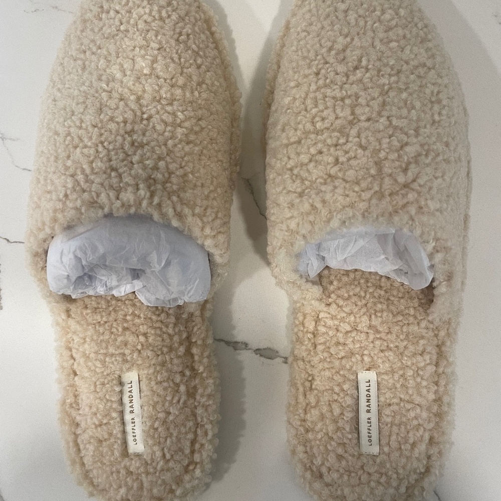 Loeffler Randall Sherpa Slippers